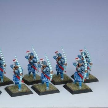 Painted Crane Bowmen Clanwar L5R by Audiovore