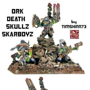 GW Warhammer 40K Ork Death Skullz Skarboyz Squad by timshinn73