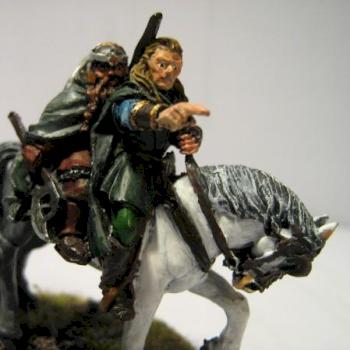 Legolas and Gimli mounted by Dictionaryeater