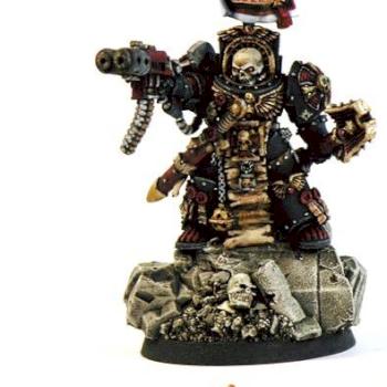 2006 Baltimore Golden Demon 40K Single First Cut Black Templar Chaplain by timshinn73