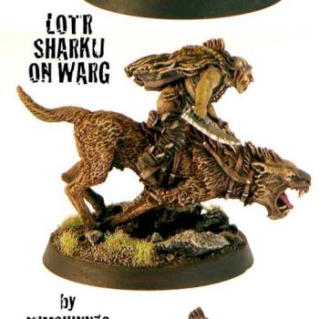 LOTR Sharku On Warg by timshinn73