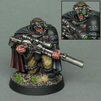 Space Marine Scout Sniper by GriffinPainting