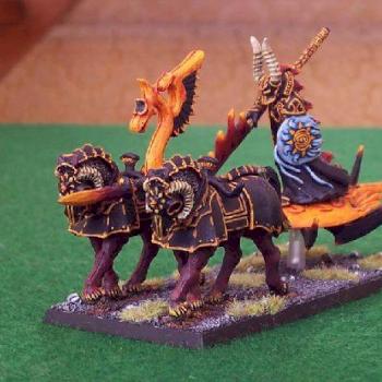 Champion Of Tzeentch On Tzeentchian Chariot by Philfy