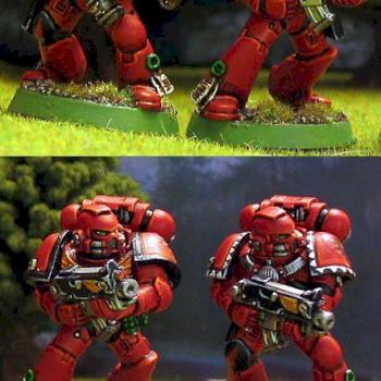 Blood Angels tac marines by Fenran