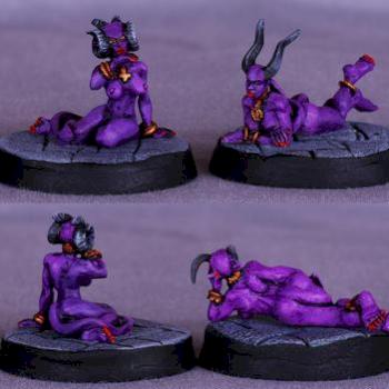 Heresy Miniatures Succubi by Cheddarmonger