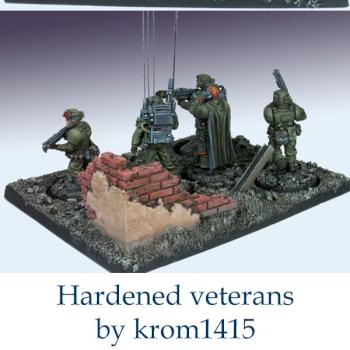 Forgeworld Imperial Guard Cadian Veteran Command Squad by krom1415