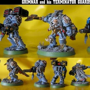 Space Wolves GRIMNAR & Terminator Guards by kabuto01