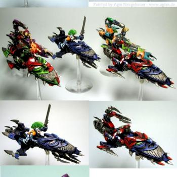 Dark Eldar Harlequins Jetbike Squad 1 by Agis