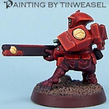 Tau Vior'la Fire Warrior (Revised pics) by Tinweasel