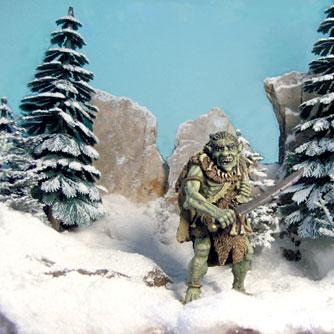 Olleys Armies Mountain Troll Snow Scene by bolley