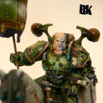 details nurgle space marine on horse by white rabbit