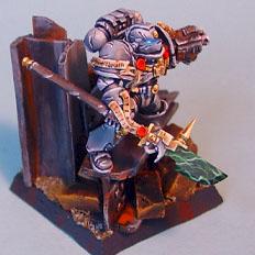 Warhammer 40k Grey Knight on sculpted base by James by Wappellious