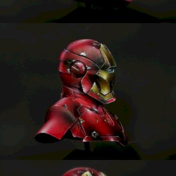 IRON MAN 1:10 bust by patttttry85