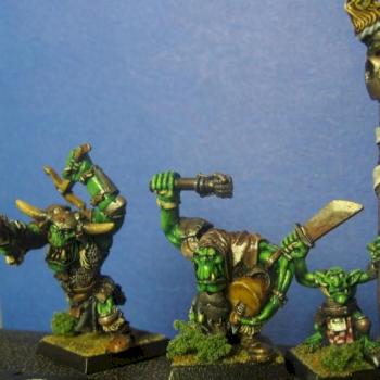 Ruglud's Armored Orcs command group by Gearhead