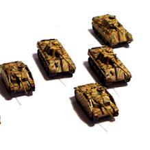 Micro armor WWII german tanks by Tikal