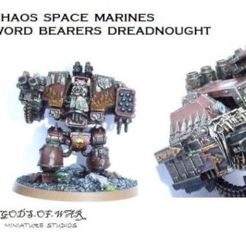 chaos space marine dreadnought by bamcky2k