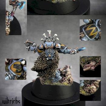 Space Wolves Battle Leader - Silver 40K Single GDUK'10 by Wiltrichs