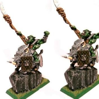 Orc warboss with spear by RussianDragon