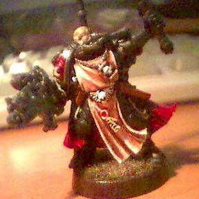 Space Marines Captain (Black Templar Chaplain) by Khorne