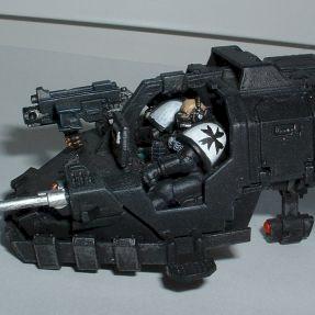 Black Templar Landspeeder by tabletopworld