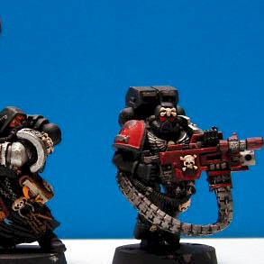 Deathwatch Librarian and Heavy Bolter by Oldskool