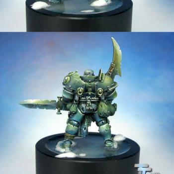 mr freeze , nurgle champion on ice by Manumilitari