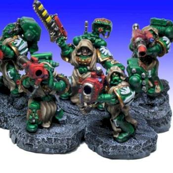 Converted Dark Angels Devastator Squad by miniDrake