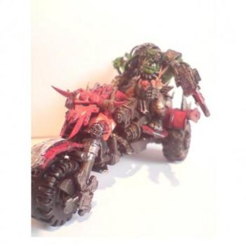 Warboss on War Bike/trike by Moivin26887