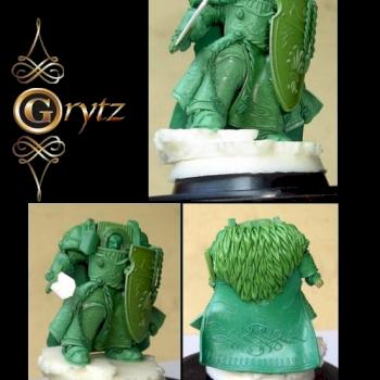 29mm Scale S-F Warrior w/ Shield Heavy Armour by GRYTZminis