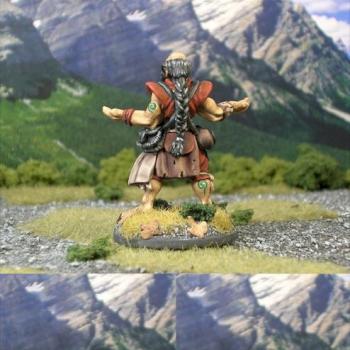 Painted 28mm Reaper Strohm Earth Sorcerer Monk by revolutionary