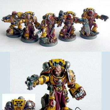 Imperial Fists Veteran squad by darkartminiatures