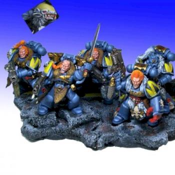 Space wolves 5 man squad by miniDrake