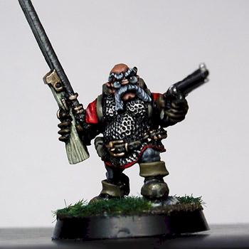 Dwarf with Boomsticks by Geezer