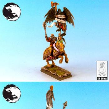 New plastic Empire army standard bearer mounted. by Fenris Studio