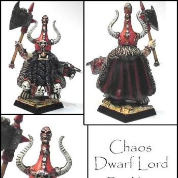 Chaos Dwarf Hero on foot. by Kyte