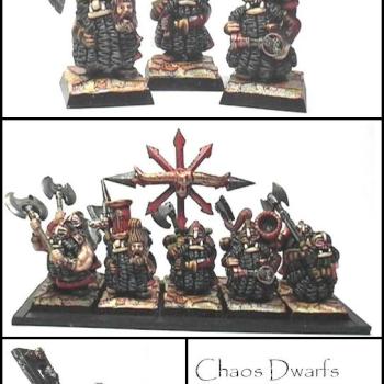 Skull Pass Chaos Dwarf Warriors with great weapons! by Kyte