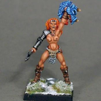 Bloodraged Barbarian Girl by witchhunter