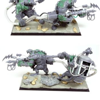 Skaven Rat Ogre Warp Lightning Team by marcraley