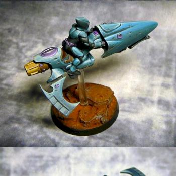 Converted Eldar jetbike by Lord Velard