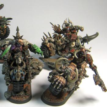 Chaos Space Marine Bikers by BlackSparkle