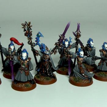 Eldar Seer Council by Wickedcarrot