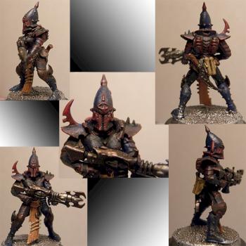 Dark Eldar Kabalite Warrior with Shredder by WightNoize