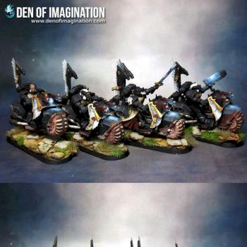 Dark Angels Ravenwing Bike Squad by Brovatar