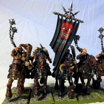 Marauder horsemen with the Mark of Khorne by The Green Man