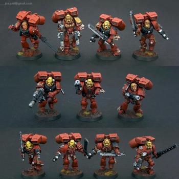 Blood Angels Assault Marines x11 by Johnnyhorse