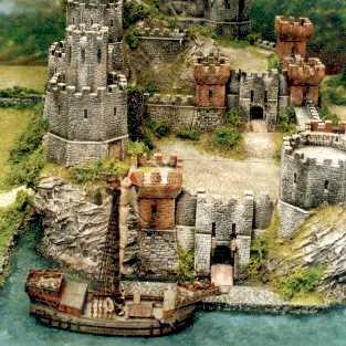 Castle and boat by ManorhouseWorkshop