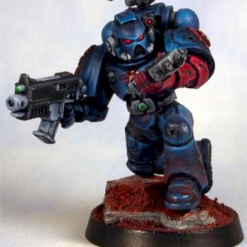 Crimson Fists Techmarine Apprentice by disinfect