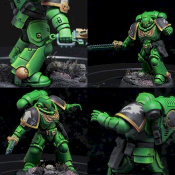 Space marine Salamander Primaris Intercessor by El Sabel