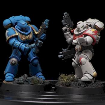 Primaris ultramarine and white scar by El Sabel