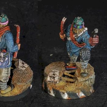 Looter from Gang of Wastelanders Afterglow Miniature Game. by Arekarkadiusz